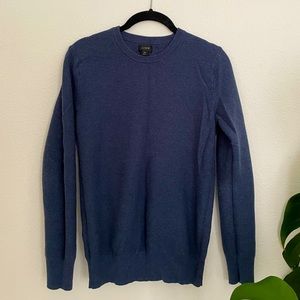J Crew Lightweight Blue Crewneck Sweater
